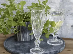 VIAMAJA Krus, Kopper Og Glas<Champagneglas m. diamantudskæring