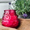 VIAMAJA Stearinlys|Stearinlys<Citronella i farvet glas - PINK