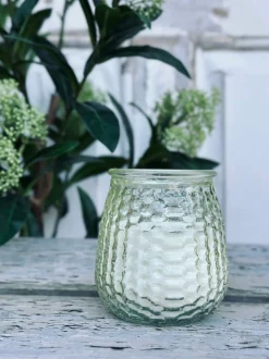 VIAMAJA Stearinlys|Stearinlys<Citronella lys - Mix i farvet glas