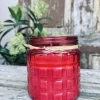 VIAMAJA Stearinlys|Stearinlys<Citronella Rød