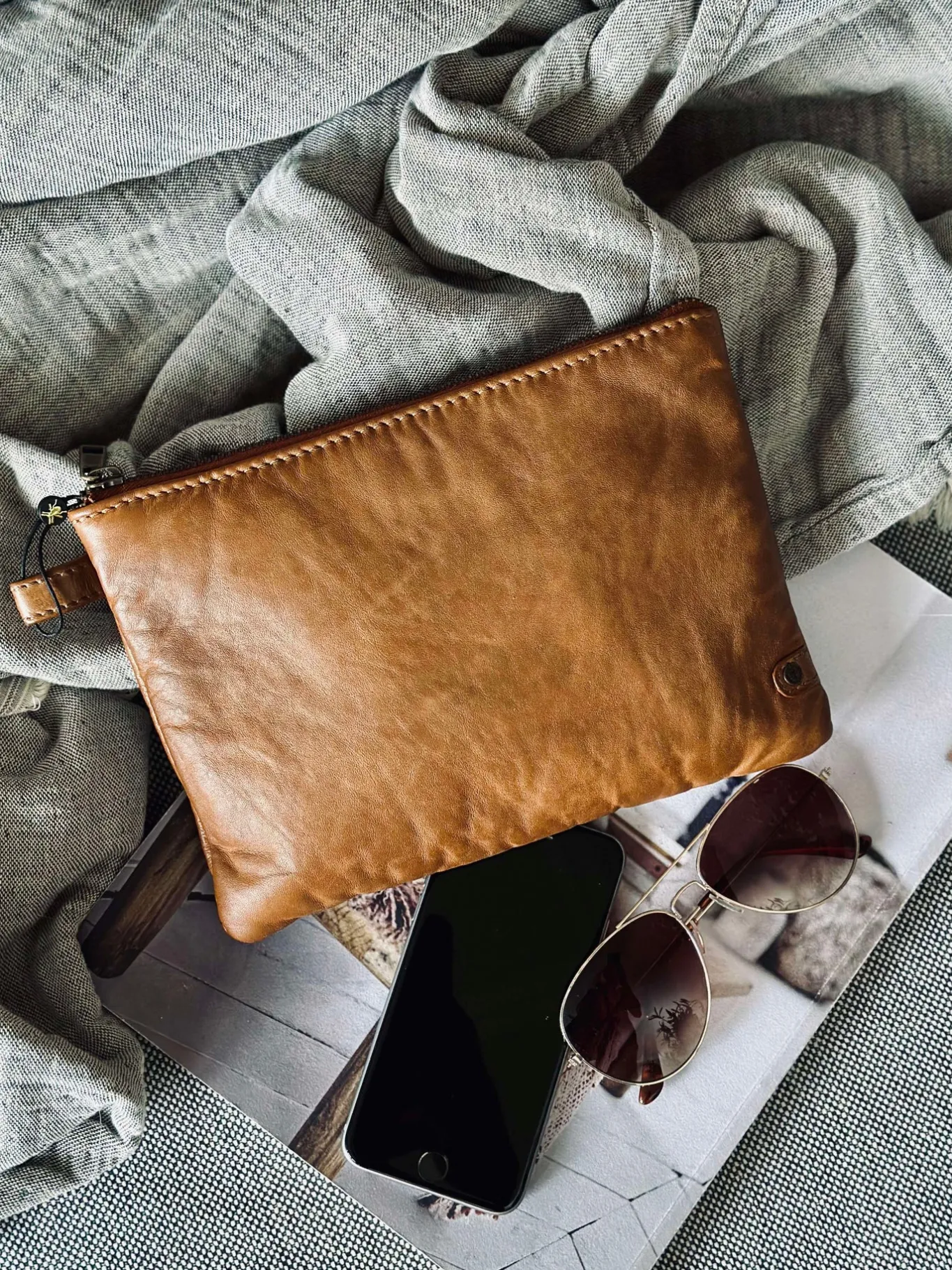 VIAMAJA Clutch|Håndtasker<Clutch Alba - Cognac