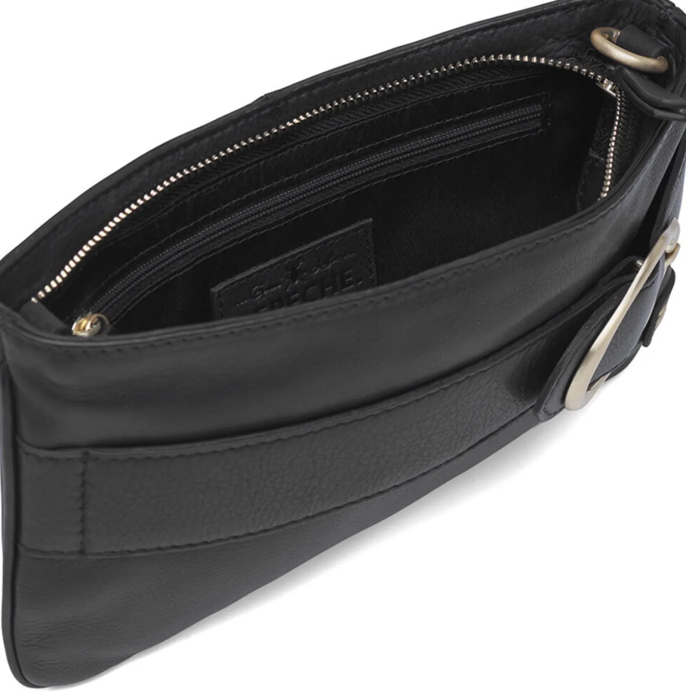 VIAMAJA Clutch<Clutch Berlin - Black leather
