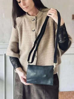 VIAMAJA Clutch|Restparti<Clutch Black / gold
