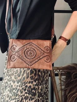 VIAMAJA Clutch<Clutch Boheme Brandy – Handmade