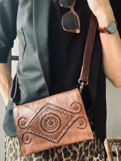 VIAMAJA Clutch<Clutch Boheme Brandy – Handmade