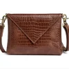 VIAMAJA Clutch|Cross Body<Clutch croco i skind - Cognac