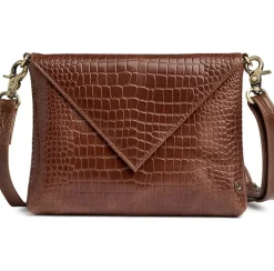 VIAMAJA Clutch|Cross Body<Clutch croco i skind - Cognac
