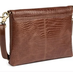 VIAMAJA Clutch|Cross Body<Clutch croco i skind - Cognac