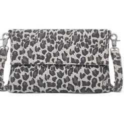 VIAMAJA Clutch|Håndtasker<Clutch Grey leopard leather