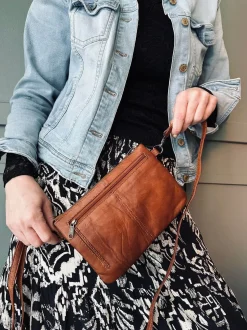 VIAMAJA Clutch<Clutch Jelva Cognac