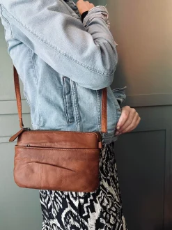VIAMAJA Clutch<Clutch Jelva Cognac