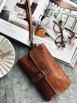 VIAMAJA Clutch<Clutch Jodi - Walnut