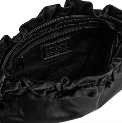 VIAMAJA Clutch<Clutch med flæser Nero