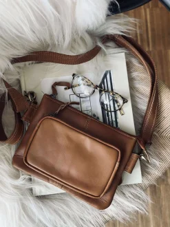 VIAMAJA Clutch|Restparti<Clutch Mille cognac
