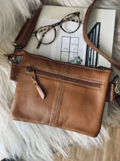 VIAMAJA Clutch|Restparti<Clutch Mille cognac