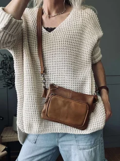 VIAMAJA Clutch|Restparti<Clutch Mille cognac