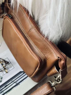 VIAMAJA Clutch|Restparti<Clutch Mille cognac