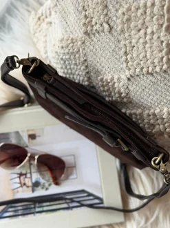 VIAMAJA Clutch<Clutch ruskind - Chocolate