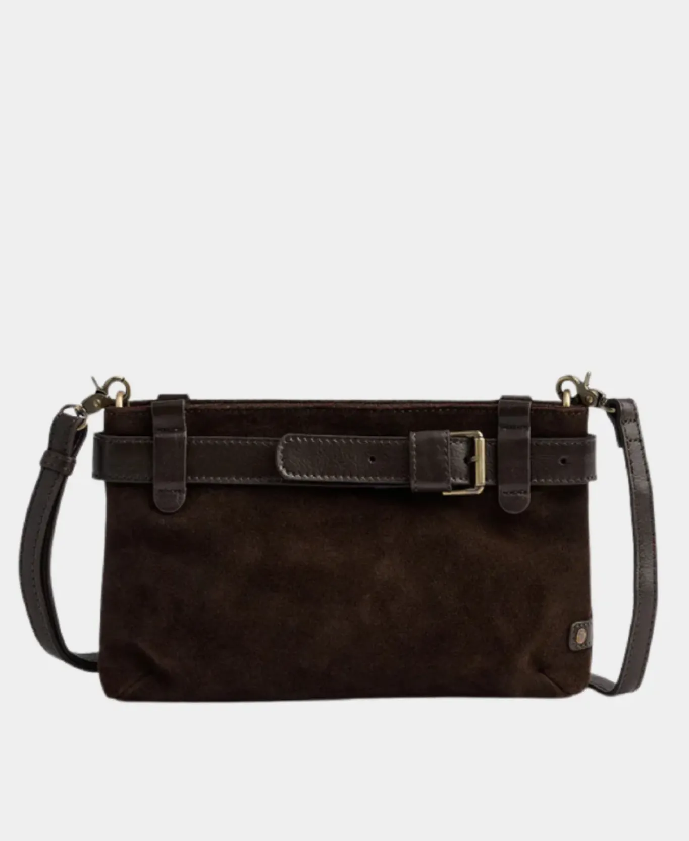 VIAMAJA Clutch<Clutch ruskind - Chocolate