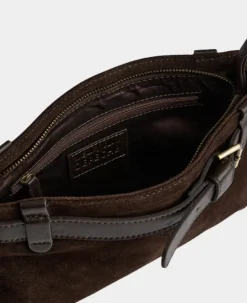VIAMAJA Clutch<Clutch ruskind - Chocolate