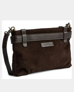 VIAMAJA Clutch<Clutch ruskind - Chocolate