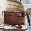 VIAMAJA Clutch<Clutch ruskind - Cognac