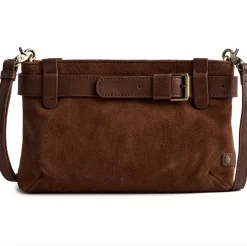 VIAMAJA Clutch<Clutch ruskind - Cognac