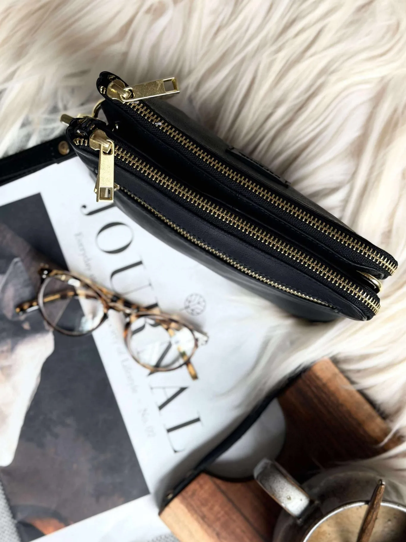 VIAMAJA Clutch|Cross Body<Clutch Selma- Black / gold