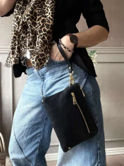 VIAMAJA Clutch|Cross Body<Clutch Selma- Black / gold