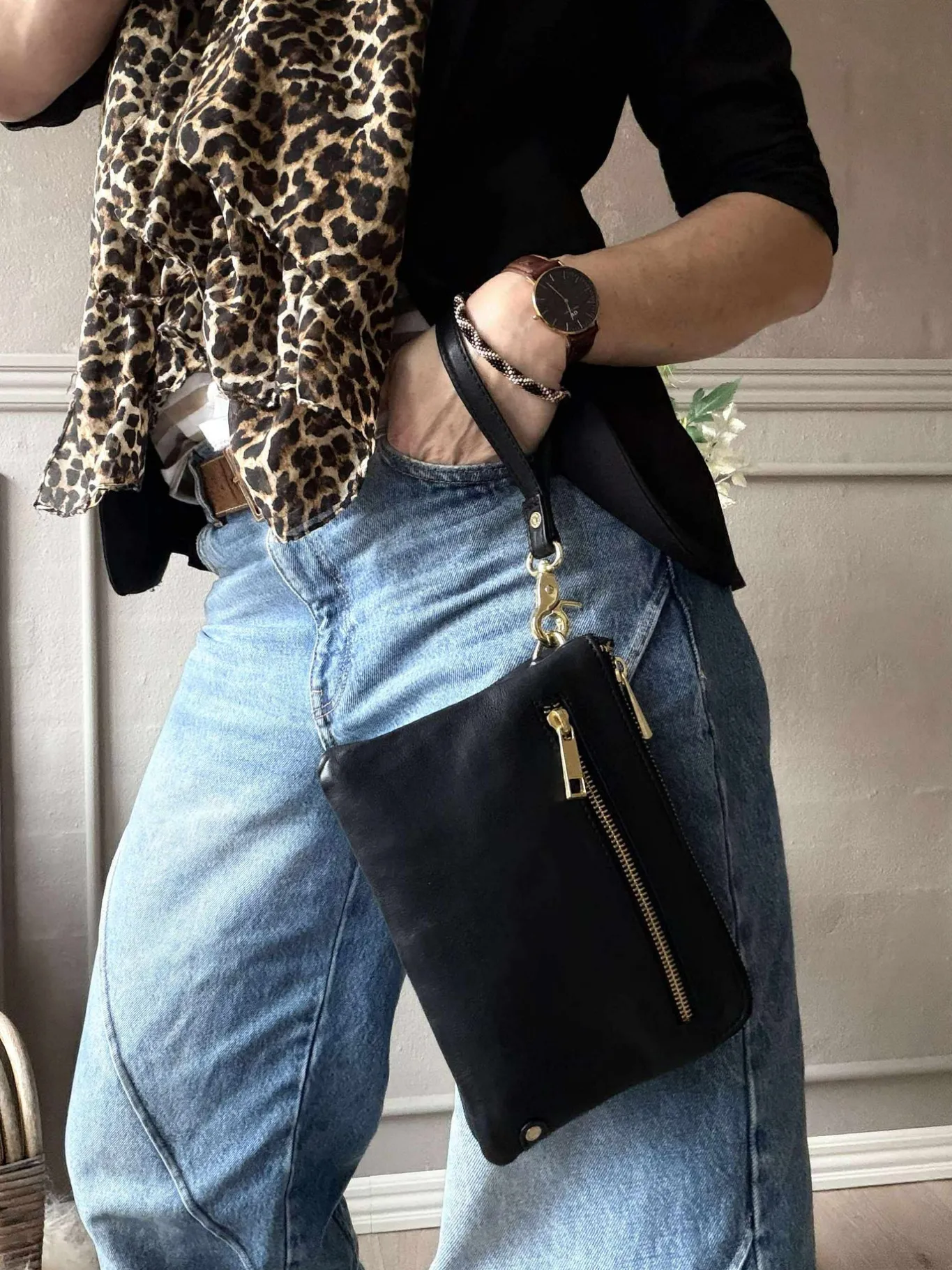 VIAMAJA Clutch|Cross Body<Clutch Selma- Black / gold