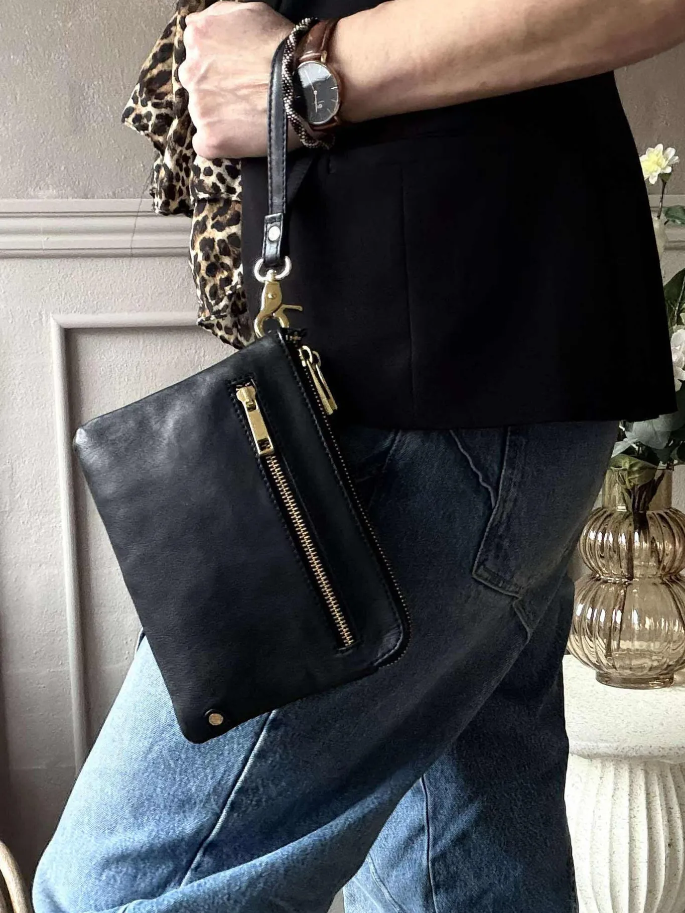 VIAMAJA Clutch|Cross Body<Clutch Selma- Black / gold