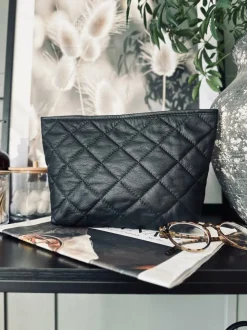 VIAMAJA Clutch|Toilettasker<Clutch SOFT LEATHER – Black