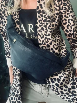 VIAMAJA Bæltetasker|Læder Tasker<Cool Buffy Bumbag i smørblødt læder - Midnight Blue