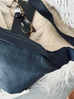 VIAMAJA Bæltetasker|Læder Tasker<Cool Buffy Bumbag i smørblødt læder - Midnight Blue
