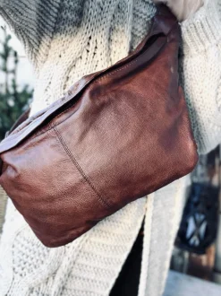 VIAMAJA Bæltetasker|Læder Tasker<Cool Buffy XL Bumbag i smørblødt læder - Brandy