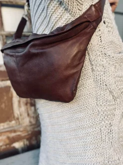 VIAMAJA Bæltetasker|Læder Tasker<Cool Buffy XL Bumbag i smørblødt læder - Brandy