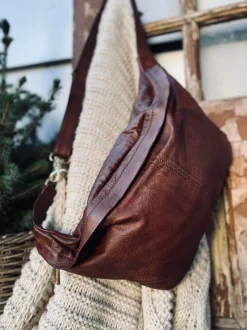 VIAMAJA Bæltetasker|Læder Tasker<Cool Buffy XL Bumbag i smørblødt læder - Brandy