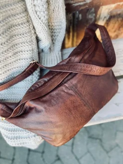 VIAMAJA Bæltetasker|Læder Tasker<Cool Buffy XL Bumbag i smørblødt læder - Brandy