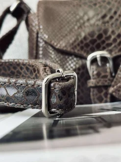 VIAMAJA Cross Body|Læder Tasker<Crossbody Aura - Brown croco