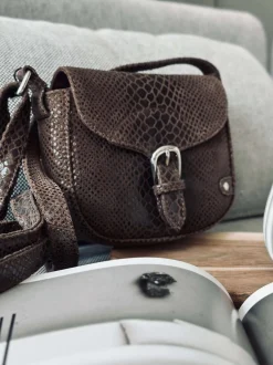 VIAMAJA Cross Body|Læder Tasker<Crossbody Aura - Brown croco