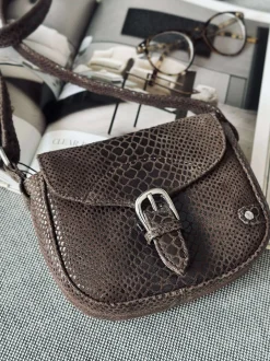 VIAMAJA Cross Body|Læder Tasker<Crossbody Aura - Brown croco