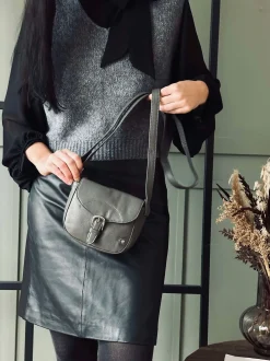 VIAMAJA Cross Body|Læder Tasker<Crossbody Aura Grey