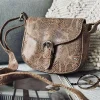 VIAMAJA Cross Body|Læder Tasker<Crossbody Aura Snake - Camel