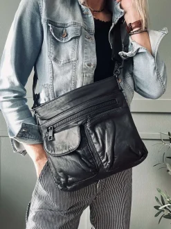 VIAMAJA Cross Body|Læder Tasker<Crossbody Black – Ultra blød