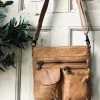 VIAMAJA Cross Body|Læder Tasker<Crossbody Camel – Ultra blød