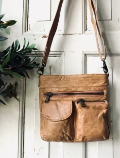 VIAMAJA Cross Body|Læder Tasker<Crossbody Camel – Ultra blød