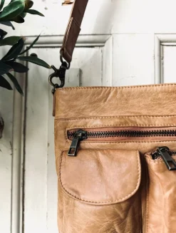 VIAMAJA Cross Body|Læder Tasker<Crossbody Camel – Ultra blød