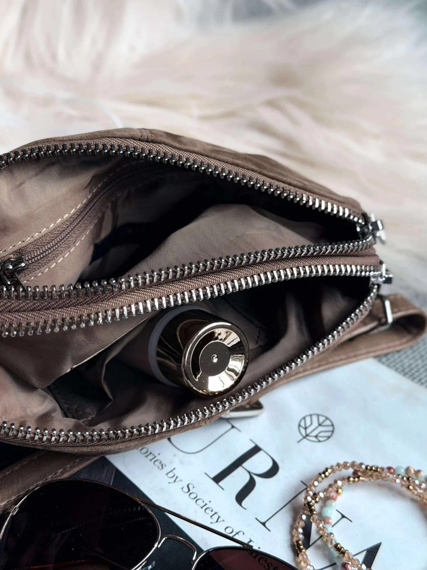 VIAMAJA Clutch|Cross Body<Crossbody clutch ALICE - Nude brown