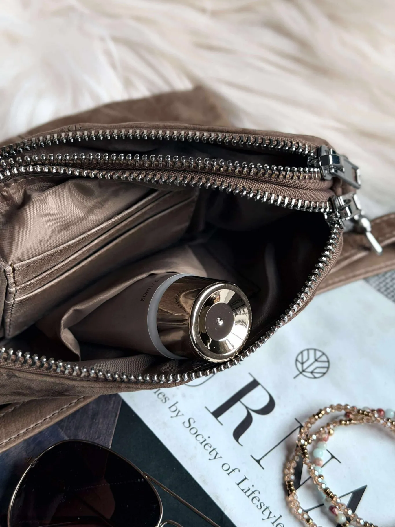 VIAMAJA Clutch|Cross Body<Crossbody clutch ALICE - Nude brown