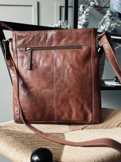 VIAMAJA Cross Body|Læder Tasker<Crossbody Dina dark cognac